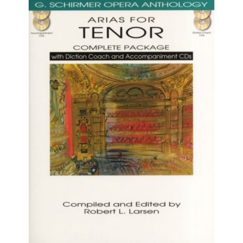 HAL LEONARD ARIAS FOR TENOR - CHANT-PIANO + 4 CD