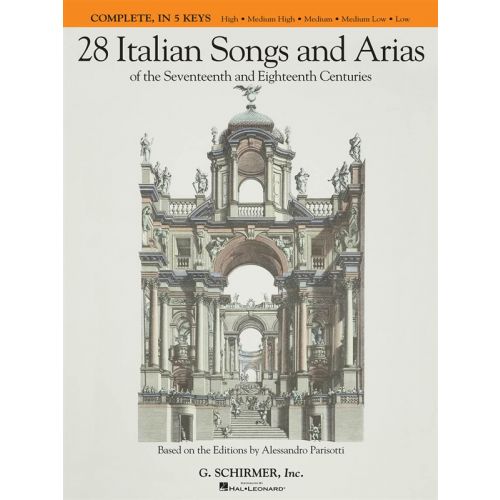 HAL LEONARD 28 ITALIAN SONGS AND ARIAS COMPLETE EDITION ALL 5 KEYS - VOICE