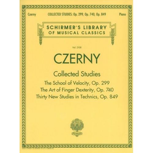 CZERNY C. - COLLECTED STUDIES - OP.299, OP.740, OP.849 - PIANO