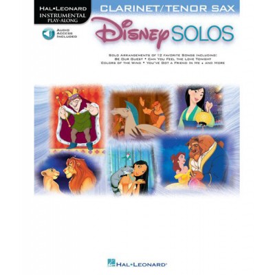 HAL LEONARD DISNEY SOLOS - CLARINET OR TENOR SAX (AUDIO ACCESS INCLUDED)