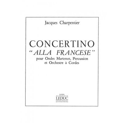  Charpentier Jacques - Concertino Alla Francese