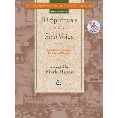 HAYES MARK - 10 SPIRITUALS FOR SOLO VOICE + CD - MEDIUM AND HIGH VOICE