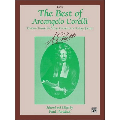 ALFRED PUBLISHING BEST OF CORELLI - DOUBLE BASS