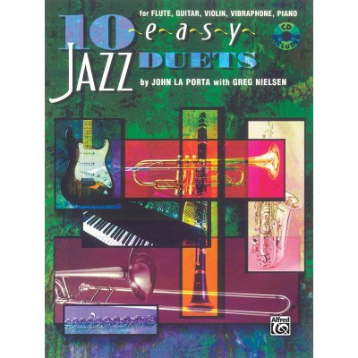 ALFRED PUBLISHING LA PORTA J AND NIELSEN G - 10 EASY JAZZ DUETS + CD - JAZZ BAND