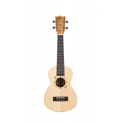 DUC525 Concert Solid Top Ukulele - Zebrano B&S 
