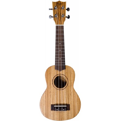 Flight: DUS322 Soprano Ukulele - Zebrawood (+ Bag) 