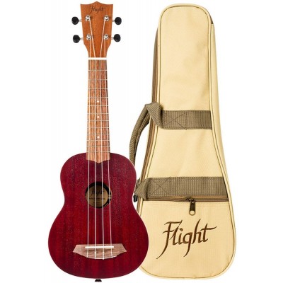 Flight: Gemstone NUS380 Soprano Ukulele - Coral 