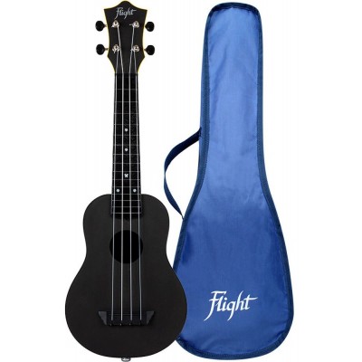 Flight: TUS35E Travel Electro Ukulele - Black 