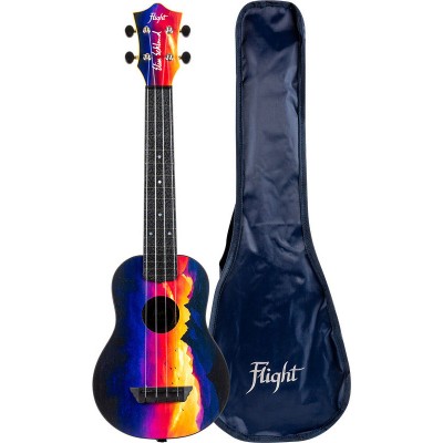 TUSLEE Elise Ecklund Long Neck Travel Ukulele - Version anglaise