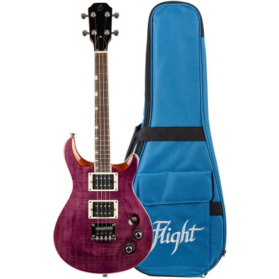 FLIGHT Vanguard Tenor Electric Ukulele - Trans Purple - Version anglaise