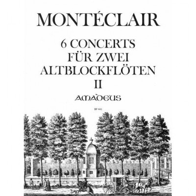  Monteclair M. - 6 Concerts Vol.2 - Sonatas 4-6 - 2 Flutes A Bec Alto 