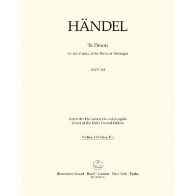  Handel G.f. - Te Deum For The Victory At The Battle Of Dettingen Hwv 283 - Violon 1 