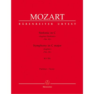  Mozart W.a. - Sinfonie N41 C-dur Kv 551 Jupiter Sinfonie - Score