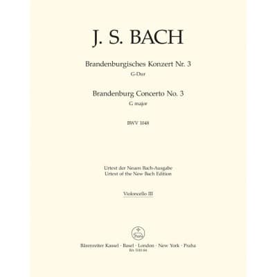 BACH J.S. - BRANDENBURGISCHES KONZERT NR. 3 - CELLO III