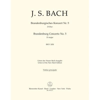 BACH J.S. - BRANDENBURGISCHES KONZERT NR. 5 - VIOLIN SOLO