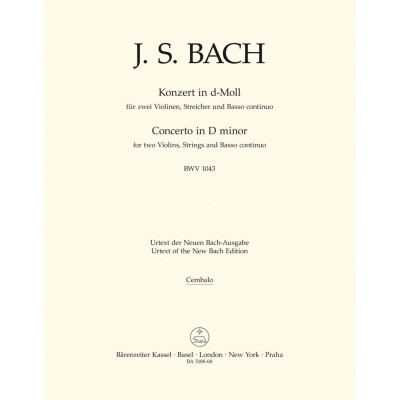 BACH J.S. - CONCERTO EN RE MINEUR BWV 1043 - CONTINUO