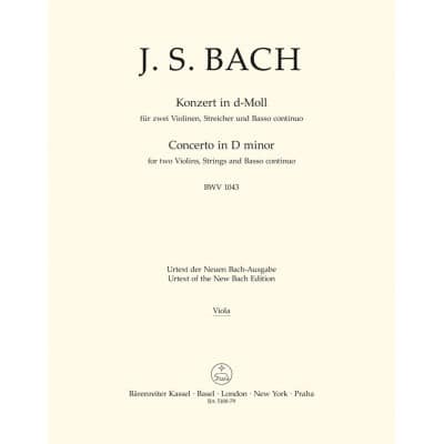BACH J.S. - CONCERTO EN RE MINEUR BWV 1043 - ALTO