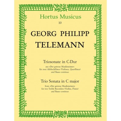  Telemann G. Ph. - Triosonate C-dur - 2 Flb Et Bc