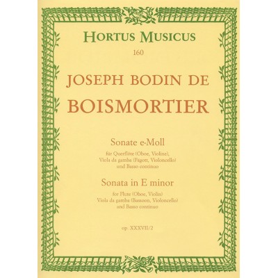  Boismortier J. Bodin De - Sonate Fur Flote , Viola Da Gamba Und Basso Continuo 