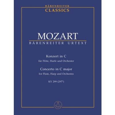 Mozart W.a. - Konzert Fur Flote, Harfe Und Orchester C-dur Kv 299(297c) - Conducteur Poche