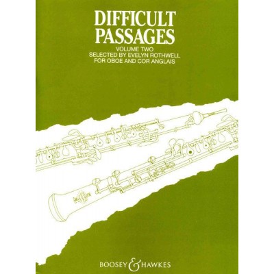 BOOSEY & HAWKES DIFFICULT PASSAGES VOL. 2 - OBOE 