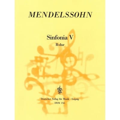 MENDELSSOHN-BARTHOLDY F. - SINFONIA V B-DUR - STRINGS