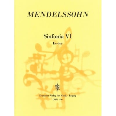 MENDELSSOHN-BARTHOLDY F. - SINFONIA VI ES-DUR - STRINGS