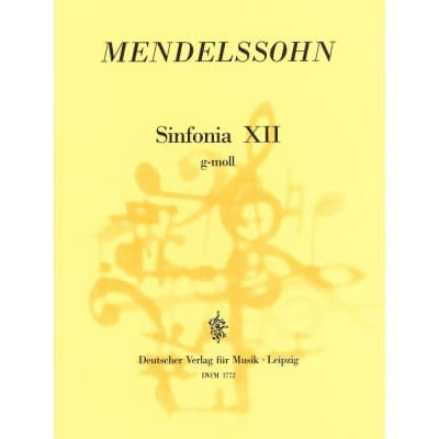 EDITION BREITKOPF MENDELSSOHN-BARTHOLDY F. - SINFONIA XII G-MOLL - STRINGS