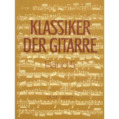 EDITION BREITKOPF KLASSIKER DER GITARRE, BAND 5 - GUITAR
