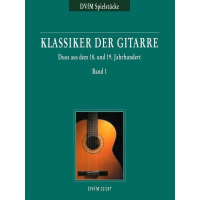 EDITION BREITKOPF KLASSIKER DER GITARRE DUOS 1 - GUITAR