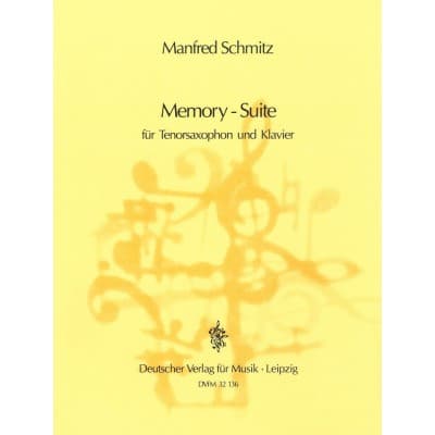  Schmitz Manfred - Memory-suite - Saxophone, Piano
