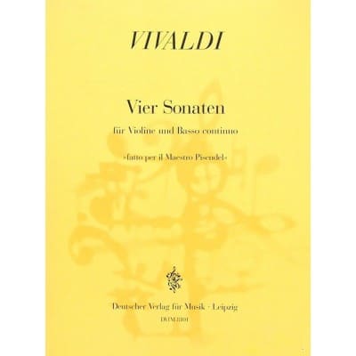  Vivaldi Antonio - Vier Sonaten - Violin, Basso Continuo