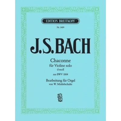  Bach J.s. - Chaconne D-moll Aus Bwv 1004 - Orgue