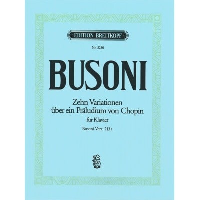  Busoni Ferruccio - 10 Variationen Uber Praludium - Piano