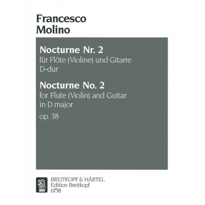  Molino F. - Zweites Nocturne Op. 38 - Flute (hautbois), Guitare