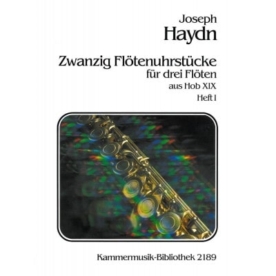  Haydn J. - 20 Flotenuhrstucke Hob Xix 1 - 3 Flutes