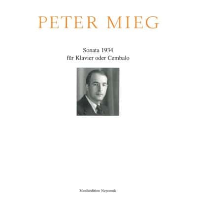 MIEG PETER - SONATE 1934 - PIANO
