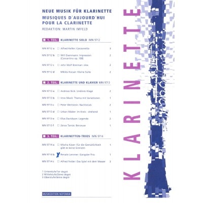  Lemmer Renate - Gangster-trio - Clarinettrio