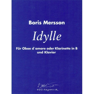 MERSSON BORIS - IDYLLE - CLARINET , PIANO