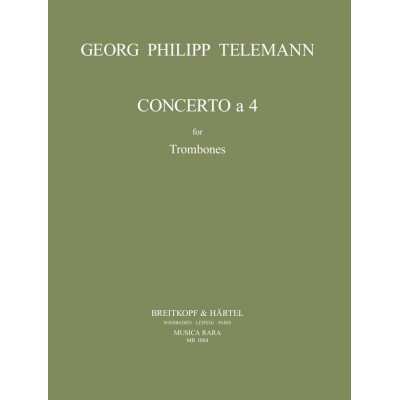  Telemann G.p. - Concerto  A 4 - Conducteur + Parties