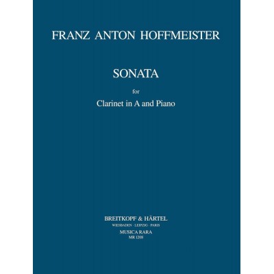  Hoffmeister Franz Anton - Sonate In A - Clarinet, Piano