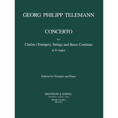 Telemann Georg Philipp - Concerto In D - Trumpet, Piano