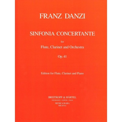  Danzi Franz - Sinfonia Concertante Op. 41 - Flute, Clarinet And Piano