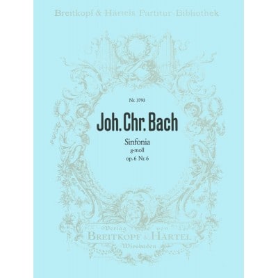  Bach Johann Christian - Sinfonia G-moll Op. 6/6 - Orchestra