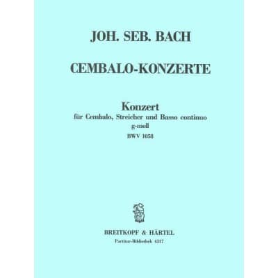 BACH JOHANN SEBASTIAN - CEMBALOKONZERT G-MOLL BWV 1058 - HARPSICHORD, STRINGS