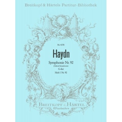 HAYDN JOSEPH - SYMPHONIE G-DUR HOB I:92 - ORCHESTRA