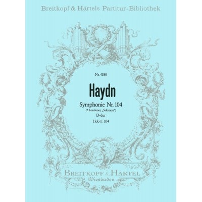 HAYDN JOSEPH - SYMPHONIE D-DUR HOB I:104 - ORCHESTRA