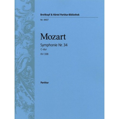 MOZART WOLFGANG AMADEUS - SYMPHONIE NR. 34 C-DUR KV 338 - ORCHESTRA