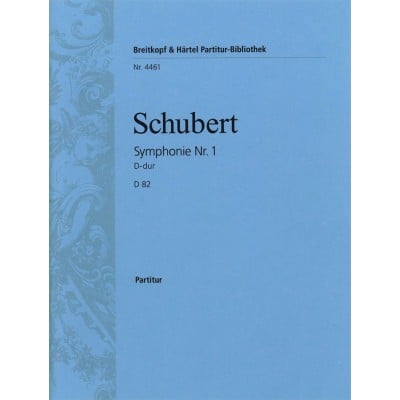 SCHUBERT FRANZ - SYMPHONIE NR. 1 D-DUR D 82 - ORCHESTRA