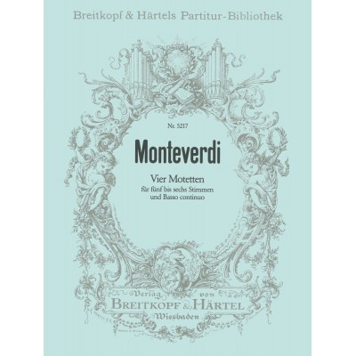  Monteverdi C. - Vier Motetten - Choeur, Conducteur
